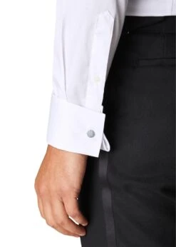 ETON Slim - Twill Tuxedo - White 10 ETON Slim - Twill Tuxedo - White -Butler Loftet Butik Slim Twill Tuxedo White Eton 3