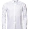 ETON Slim - White Dobby Evening Shirt - White 1 ETON Slim - White Dobby Evening Shirt - White -Butler Loftet Butik Slim White Dobby Evening Shirt White Eton