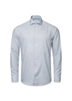 ETON Slim Wrinkle Free Flannel Shirt - Light Blue