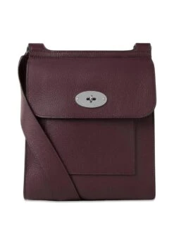 Mulberry Small Antony N (Leather Strap) SCG - Black Cherry