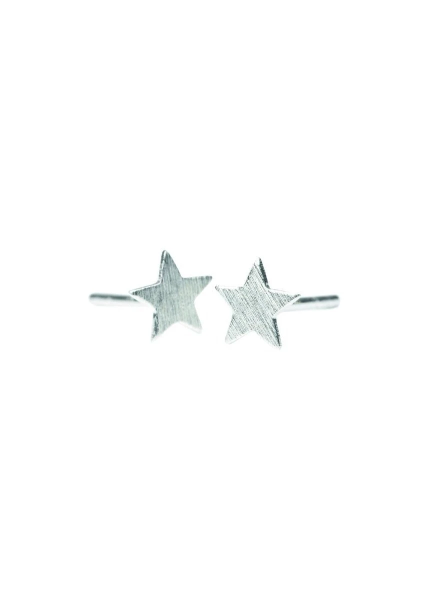 Small Star Earsticks - Silver 3 Small Star Earsticks - Silver