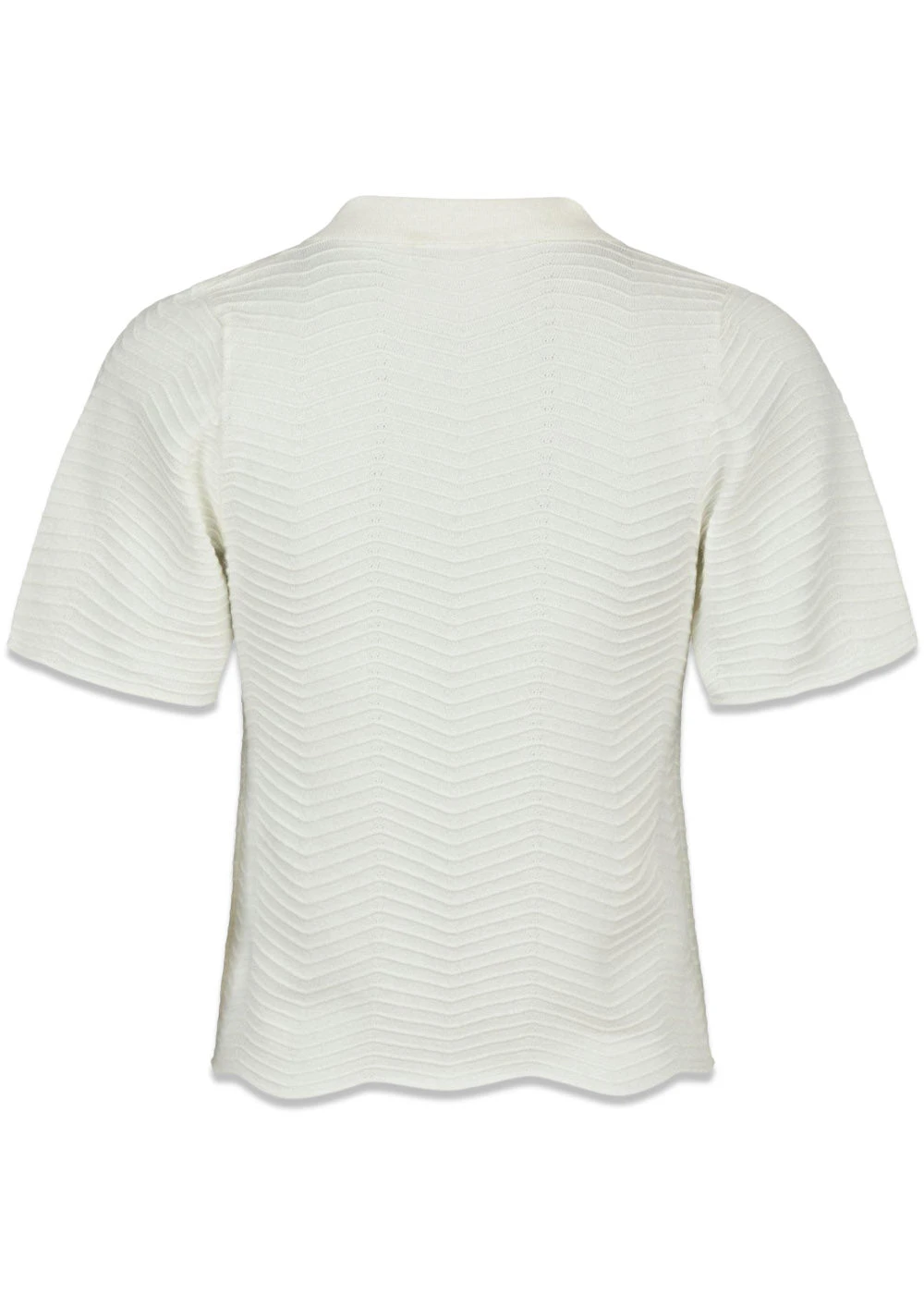 Neo Noir Soko Wave Knit Tee - Off White 4 Neo Noir Soko Wave Knit Tee - Off White - Billede 2