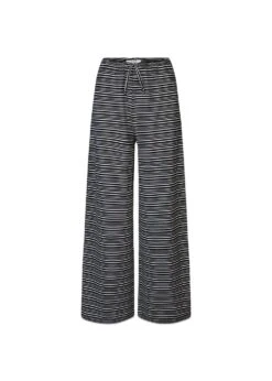 Steffi Pants - Black/Off White Stripe