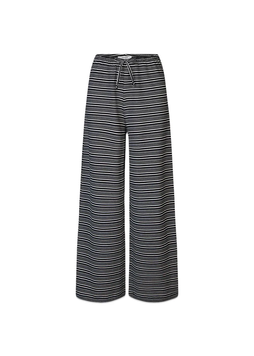 Steffi Pants - Black/Off White Stripe 3 Steffi Pants - Black/Off White Stripe