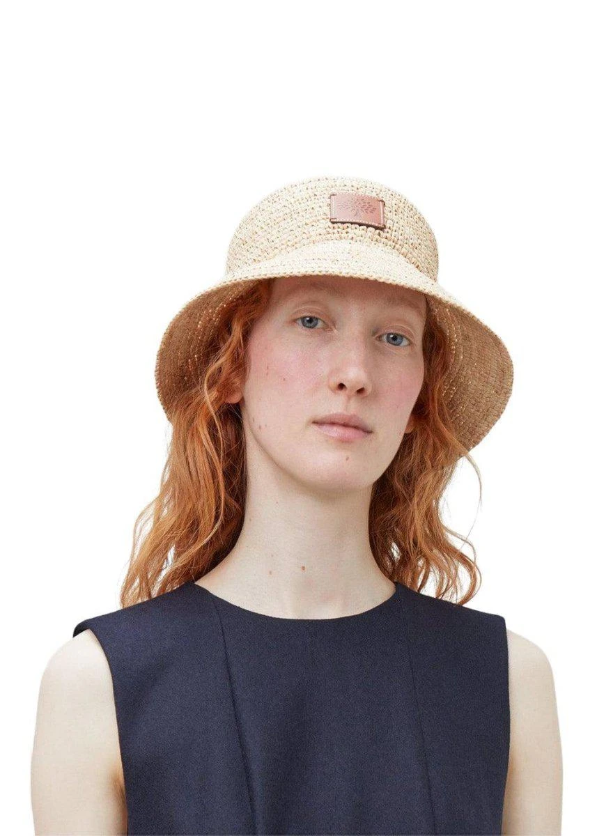 Mulberry Summer Rafia Bucket Hat - Beige 7 Mulberry Summer Rafia Bucket Hat - Beige - Billede 5