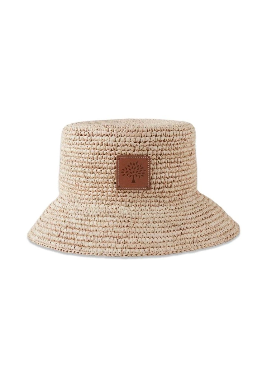 Mulberry Summer Rafia Bucket Hat - Beige 3 Mulberry Summer Rafia Bucket Hat - Beige