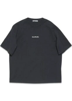 Acne Studios T-SHIRT STAMP LOGO - RELAXED FIT - Black