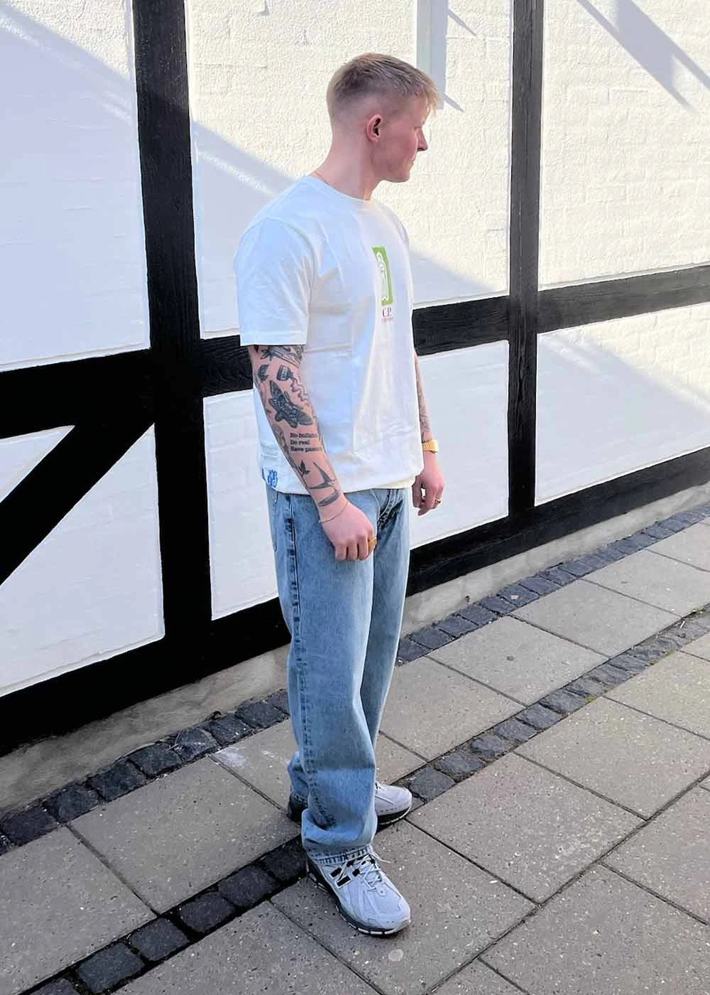 C.P. Company T-shirt Jersey 24/1 - White 4 C.P. Company T-shirt Jersey 24/1 - White - Billede 2