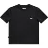TOREY CROPPED T-SHIRT W/ LOGO - Solid Black