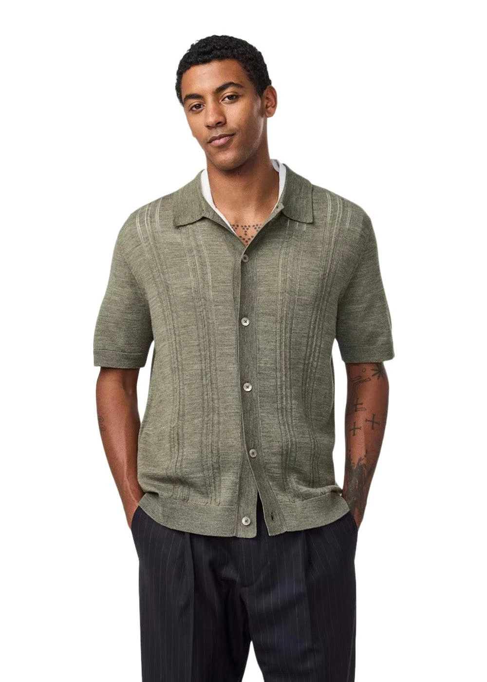 Thor SS Cardigan 6584 - Capers 4 Thor SS Cardigan 6584 - Capers - Billede 2