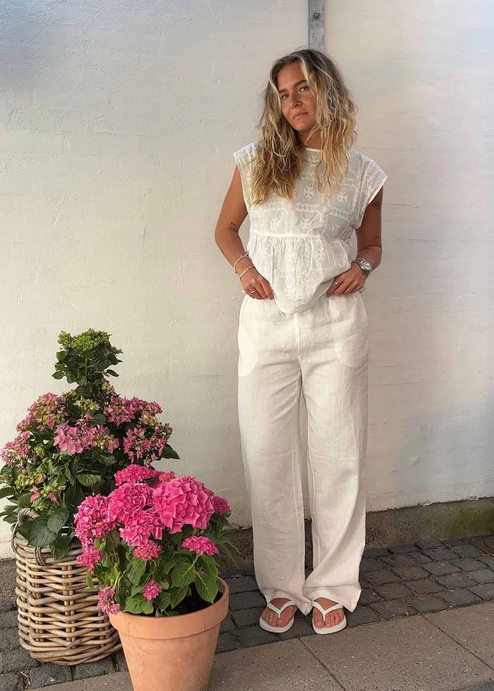 Modström TulsiMD Pants - Soft White 4 Modström TulsiMD Pants - Soft White - Billede 2