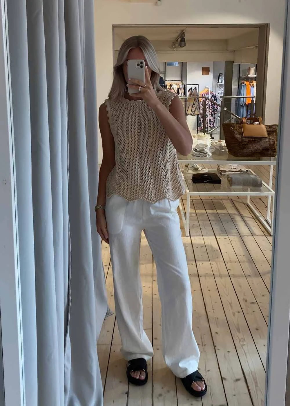 Modström TulsiMD Pants - Soft White 7 Modström TulsiMD Pants - Soft White - Billede 5