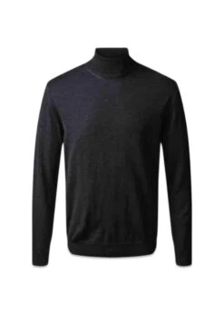 Clipper Turin Pullover Roll Neck - Black