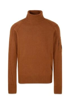 C.P. Company Turtle Neck Knitwear - Bronze Brown