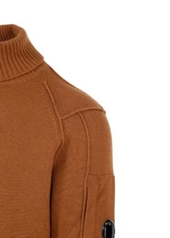 C.P. Company Turtle Neck Knitwear - Bronze Brown 7 C.P. Company Turtle Neck Knitwear - Bronze Brown -Butler Loftet Butik Turtle Neck knitwear Bronze Brown C P Company 3