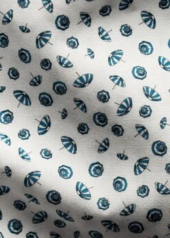 ETON Umbrella Print Poplin Slim Shirt - Light Blue -Butler Loftet Butik Umbrella Print Poplin Slim Shirt Light Blue Eton 3