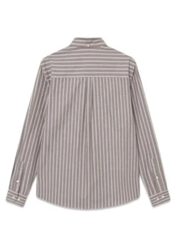 Foret VISION SHIRT - Cold Brown/Khaki Stripe -Butler Loftet Butik VISION SHIRT Cold BrownKhaki Stripe Foret 2