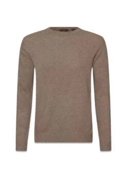 Oscar Jacobson Valter Roundneck - Walnut Beige