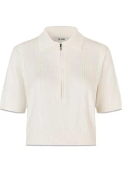 Vika Knit Polo - Off White