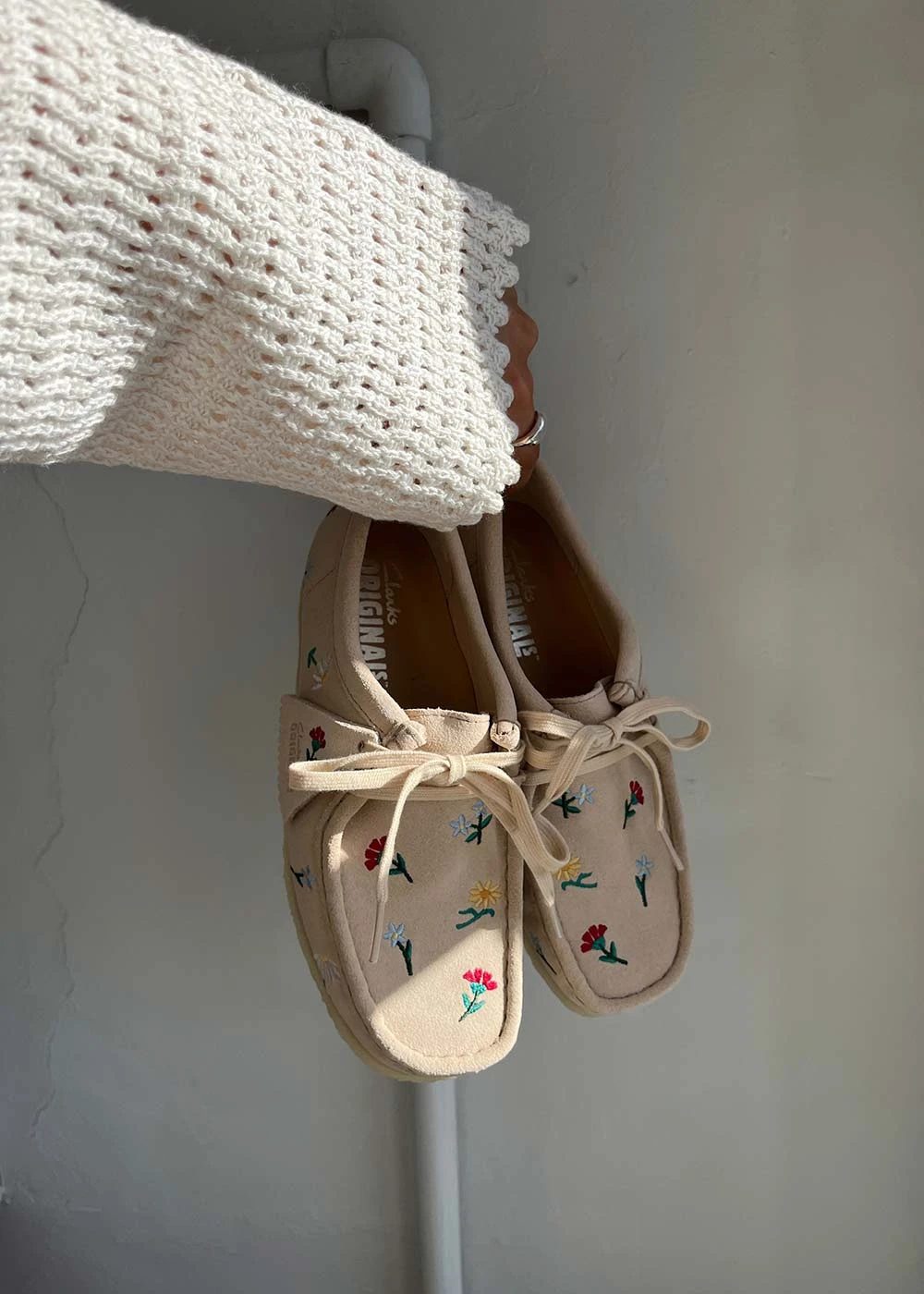 Clarks Originals Wallabee. D - Taupe Embroidery 4 Clarks Originals Wallabee. D - Taupe Embroidery - Billede 2