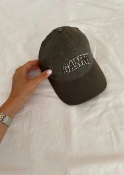 Butler Loftet Butik -Butler Loftet Butik Washed Cotton Canvas Cap Emb Kalamata Ganni 2 bd6bc705