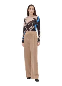 Stine Goya Wide Leg Long Pants - Tigers Eye -Butler Loftet Butik Wide Leg Long Pants Tigers Eye Stine Goya 3