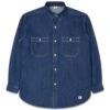 Edwin Work Shirt - Blue Dark Used 1 Edwin Work Shirt - Blue Dark Used -Butler Loftet Butik Work Shirt Blue Dark Used Edwin