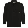 Woodbird Yuzo Struck Shirt - Black -Butler Loftet Butik Yuzo Struck Shirt Black Woodbird