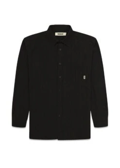 Woodbird Yuzo Struck Shirt - Black