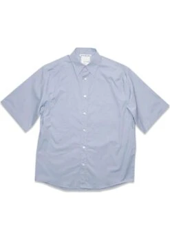 Acne Studios Short Sleeve Button Up - Dusty Blue