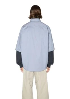 Acne Studios Short Sleeve Button Up - Dusty Blue -Butler Loftet Butik short sleeve button up Dusty Blue Acne Studios 3